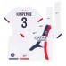 Paris Saint-Germain Presnel Kimpembe #3 Bortedraktsett Barn 2024-25 Kortermet (+ Korte bukser)